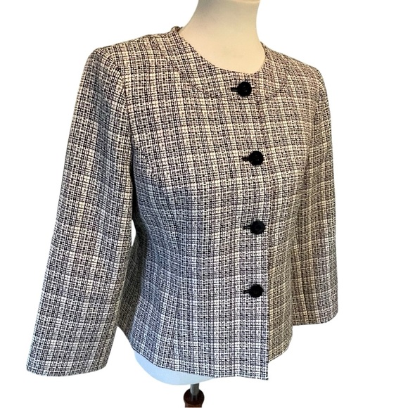 Jones Studio Seperates houndstooth blazer size 8 - Picture 2 of 13